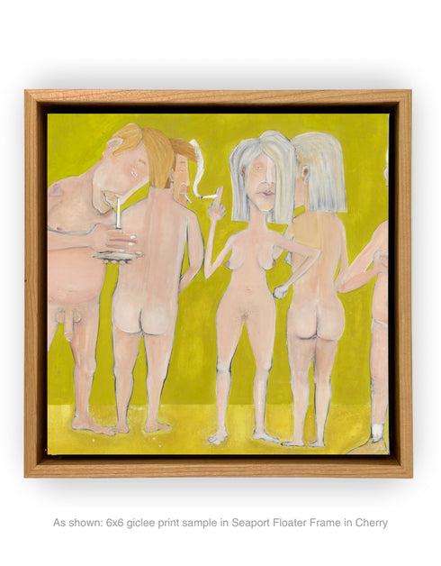 Naked People Doing Drugs | Framed Giclee Print on Canvas